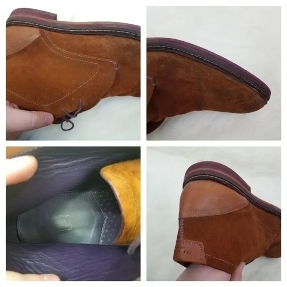 Ted Baker Mens‎ Oxfords 16 Azzlan Suede Brown Tan